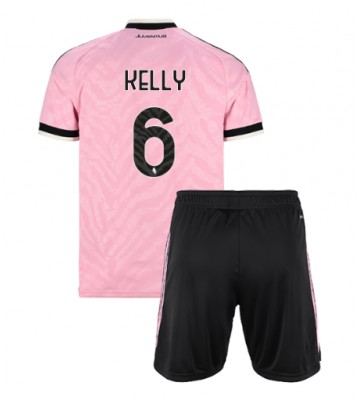 Juventus Lloyd Kelly #6 Udebanetrøje Børn 2026-27 Kortærmet (+ Korte bukser)